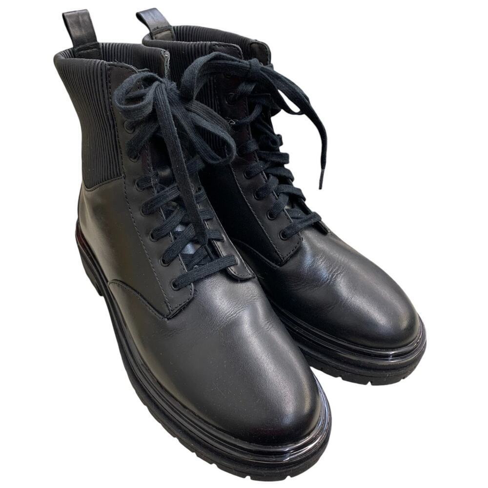 Johnston & Murphy Gianna Gore Lace up boot Combat‎ Boot SZ 9